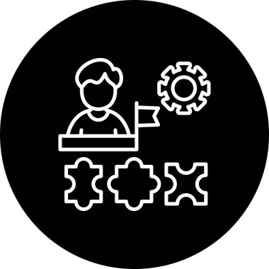 iş lideri, web basit simgesi