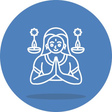 Kadın Namaste Entellektüel Temiz Ürün Grafik Şekli