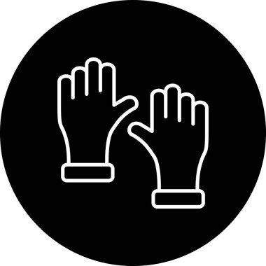 Eldiven Dinamik Yaratıcı Dijital Grafik Şekli