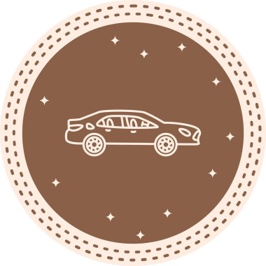 Toyota Camry Simgesi, Vektör İllüstrasyonu 