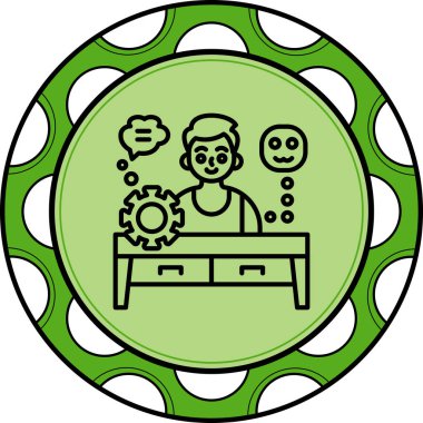 Bilişsel Zarif Modern Yaratıcı Sanat Sembolü