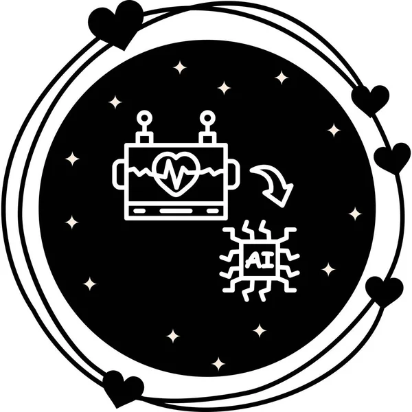 tıbbi ağ simgesi vektör illüstrasyonu