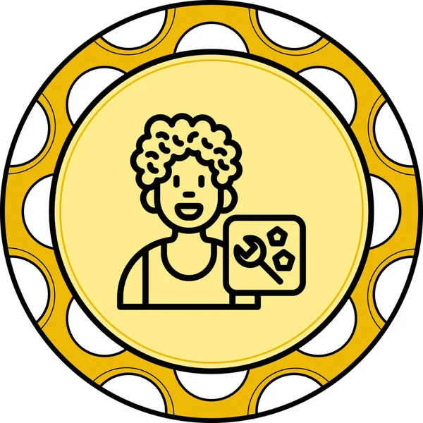 erkek avatar simgesi, vektör illüstrasyonu basit tasarım.