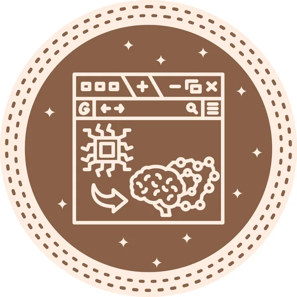 Web Sitesi Satır Simgesi, Basit Görüntü Beyaz Arkaplanda İzole Edildi