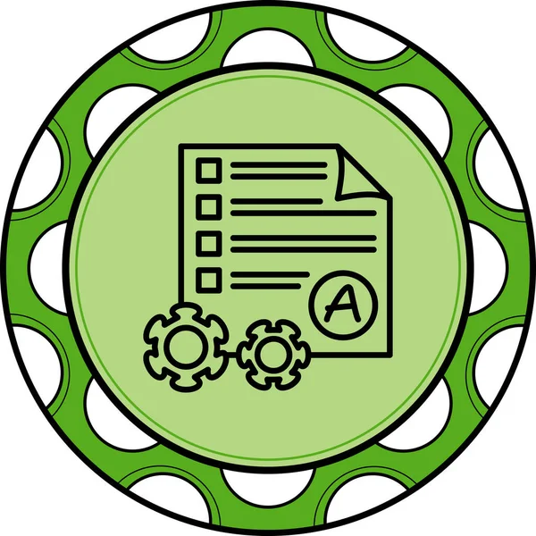 Öznitelik web simgesi vektör çizimi