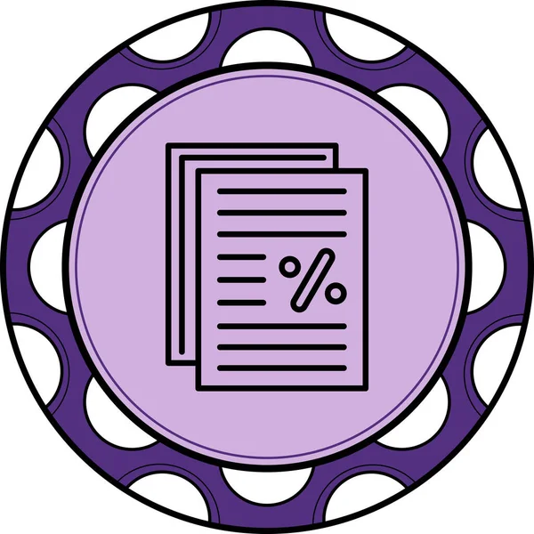 İndirim Raporu Web simgesi vektör çizimi