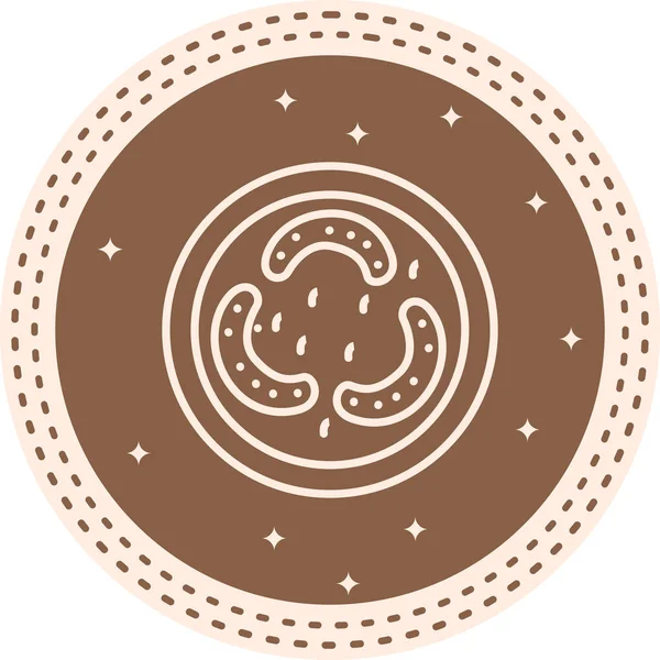 Lactobacillus basit simgesinin vektör çizimi