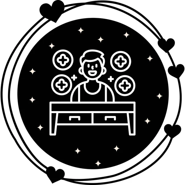 Pozitif Düşünme Simgesi, Basit İllüstrasyon