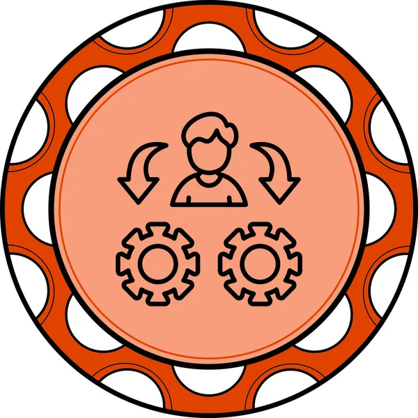 yönetim web simgesi vektör illüstrasyonu