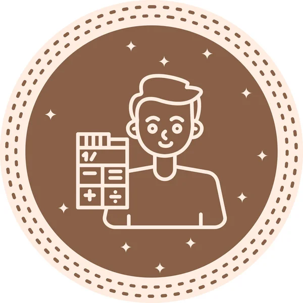 Muhasebeci Modern Soyut Yaratıcı Tasarım Varlığı