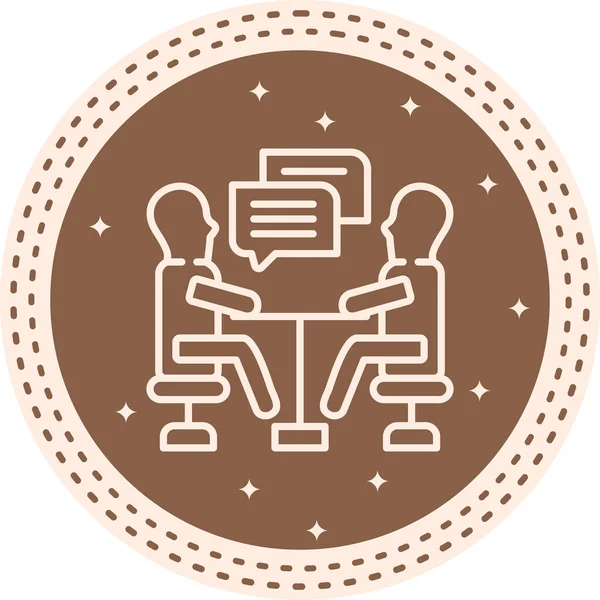  toplantı simgesi vektör illüstrasyon tasarımı