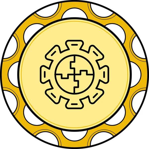 Bulmaca simgesi, basit illüstrasyon tasarımı