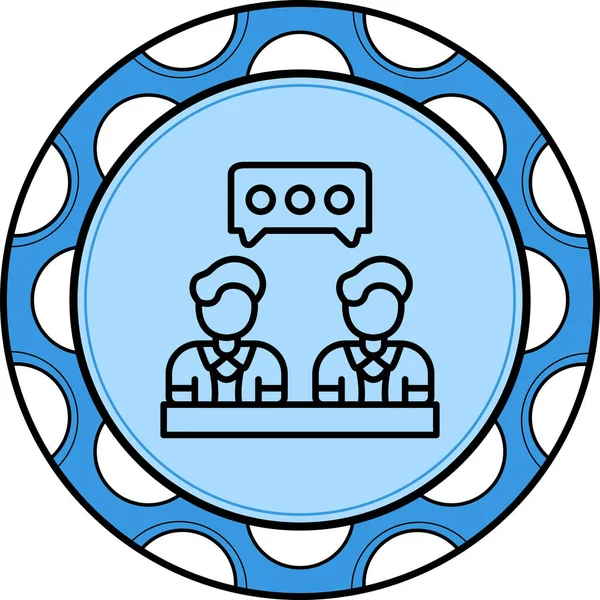  toplantı simgesi vektör illüstrasyon tasarımı