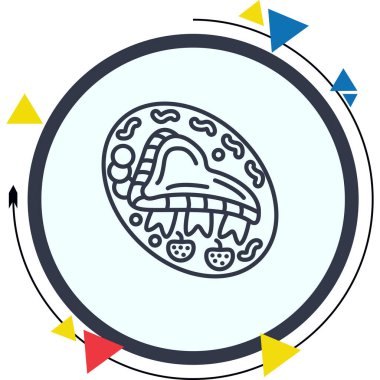 Izgara Et basit simgesinin vektör illüstrasyonu