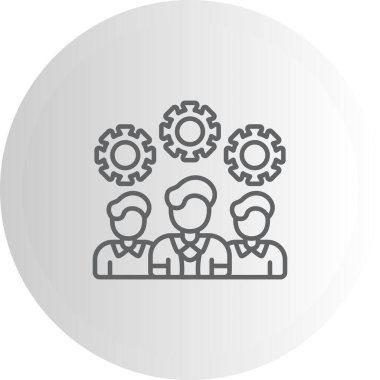 takım web simgesi vektör illüstrasyonu