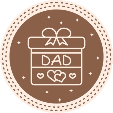 hediye kutusu web simgesi vektör illüstrasyonu