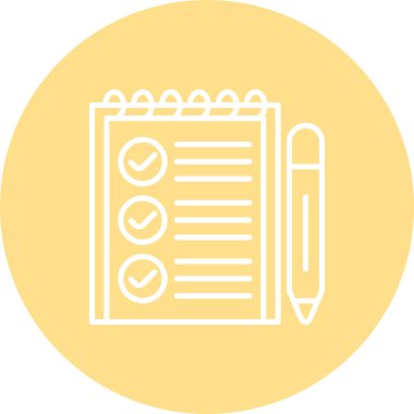 Görev simgesi vektör illüstrasyon tasarımı