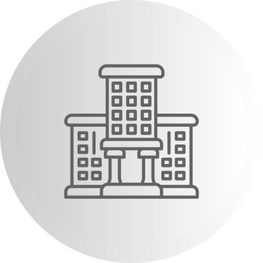 Üniversite ikon vektör çizimi tasarımı