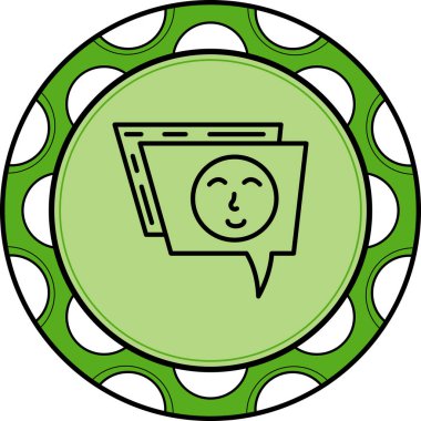 ileti web simgesi vektör illüstrasyonu