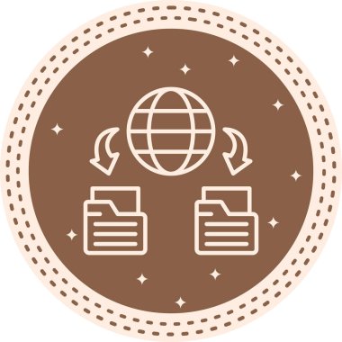 Ağ simgesi vektör illüstrasyon tasarımı