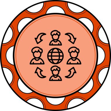 İletişim web simgesi vektör illüstrasyonu