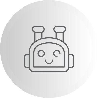 Bot Zarif Profesyonel Düz Grafik Sembolü