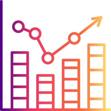 İlerleme web simgesi vektör illüstrasyonu