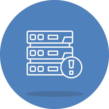 Uyarı Satırı Simgesi, Vektör İllüstrasyonu