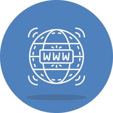 Dünya çapında web simgesi vektör illüstrasyonu