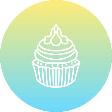 Cupcake Gelişmiş İşlevsel Web Arayüzü Sembolü