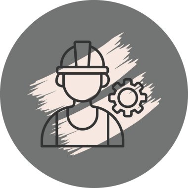 Mühendis web simge vektör çizim