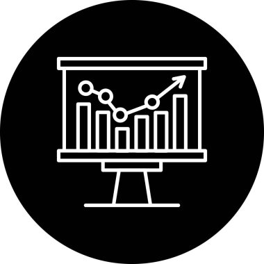 sunum web simgesi vektör illüstrasyonu