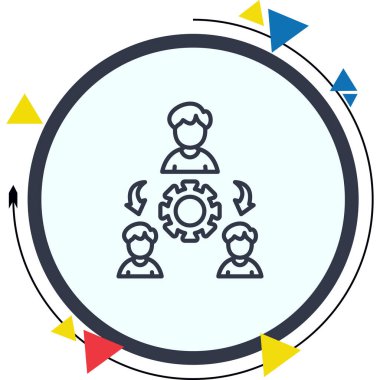 Third Party web icon vector illustration