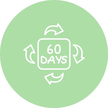 Uygulamalar veya web sayfaları için 60 Gün Stili simgesi