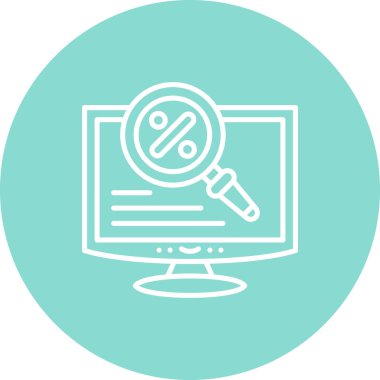 İndirimli web simgesi vektör illüstrasyonu