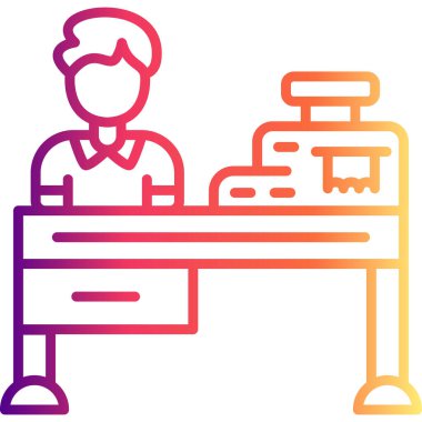 Kasiyer Stili Profesyonel Yaratıcı Sanat Simgesi