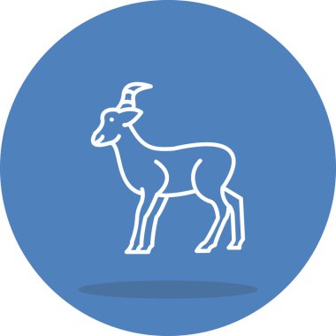 Antilop web simgesinin vektör illüstrasyonu