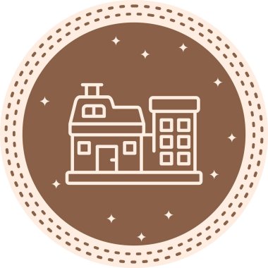 Ev simgesi, vektör illüstrasyonu basit tasarım