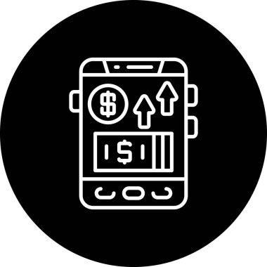 Büyüme web simgesi, basit vektör illüstrasyonu