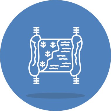 harita web simgesi vektör illüstrasyonu