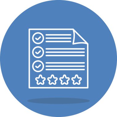 Belge Simgesi. Web Kullanımı için Basit Vektör İllüstrasyonu.