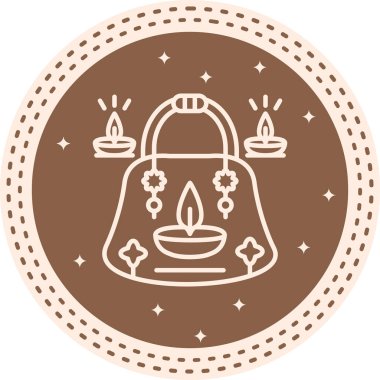 Alışveriş poşeti simgesinin vektör illüstrasyonu