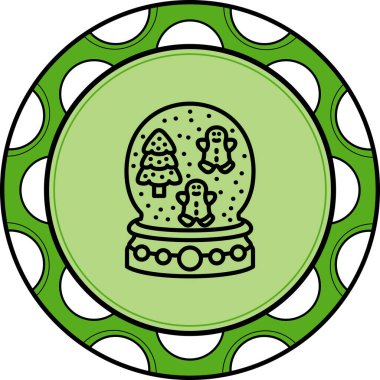 Noel Balosu Kristalli Temiz Sayısal Grafik Düzeni