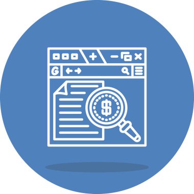 arama web simgesi vektör illüstrasyonu