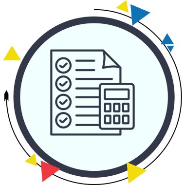 hesap makinesi web simge vektör çizim