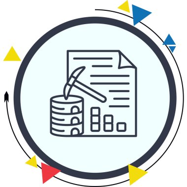 veri simgesi vektör illüstrasyon tasarımı