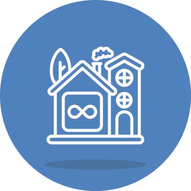 Ev simgesi, vektör illüstrasyonu basit tasarım