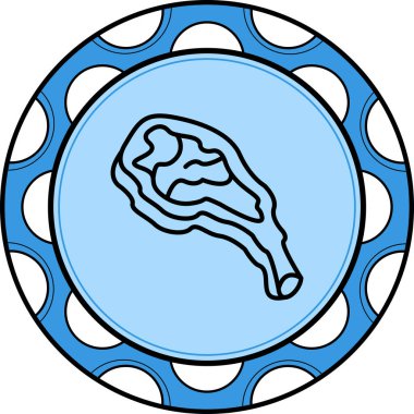 Et basit simgesinin vektör illüstrasyonu