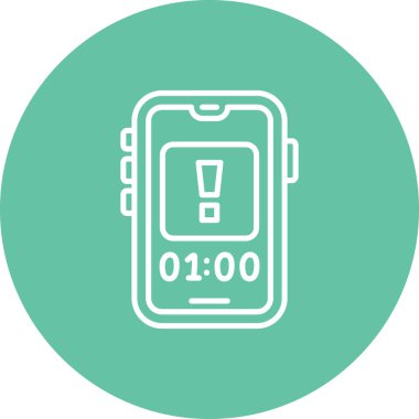 akıllı telefon simgesi, vektör illüstrasyonu basit tasarım