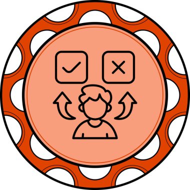 Tavır web simgesi vektör illüstrasyonu